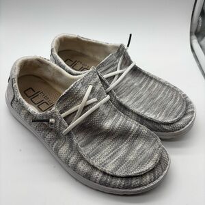 Hey Dude Women's Wendy Sox Glacier Gray Size 7 Slip-On Comfort Sneakers